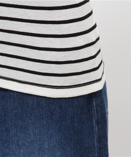 MOUSSY（マウジー）の「R/L SUMMER TEE J（Tシャツ/カットソー・レディース・ホワイト/レッド/ブラック系その他・FREE）」の9枚目の写真