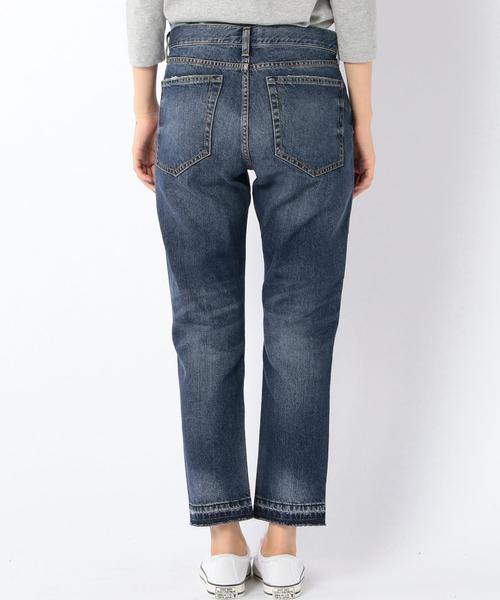 coen（コーエン）の「CONE DENIMクロップドスリムデニムパンツ（デニムパンツ・レディース・ダークグレー/コバルトブルー/ホワイト/ブラック・MEDIUM/LARGE/SMALL）」の6枚目の写真