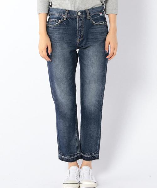 coen（コーエン）の「CONE DENIMクロップドスリムデニムパンツ（デニムパンツ・レディース・ダークグレー/コバルトブルー/ホワイト/ブラック・MEDIUM/LARGE/SMALL）」の19枚目の写真