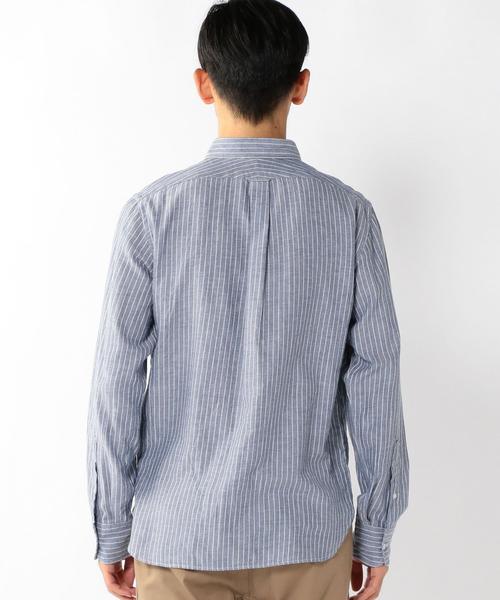 coen（コーエン）の「ビエラストライプボタンダウンシャツ（シャツ/ブラウス・メンズ・ホワイト/ネイビー・SMALL/X-LARGE/X-SMALL/MEDIUM/LARGE）」の15枚目の写真