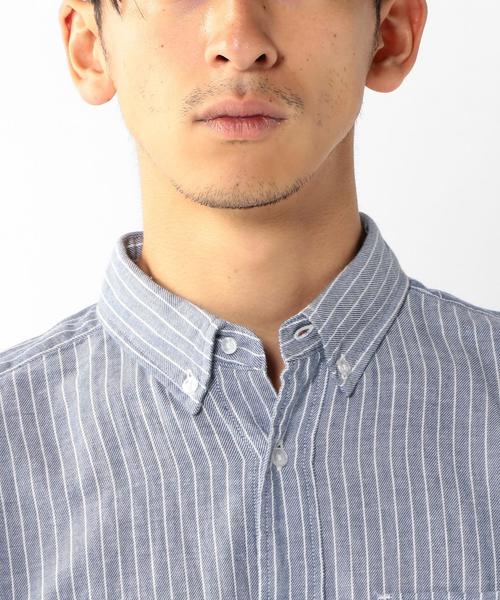 coen（コーエン）の「ビエラストライプボタンダウンシャツ（シャツ/ブラウス・メンズ・ホワイト/ネイビー・SMALL/X-LARGE/X-SMALL/MEDIUM/LARGE）」の12枚目の写真