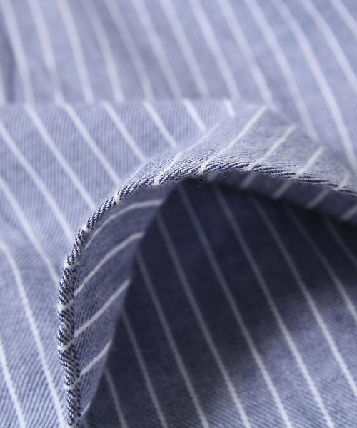 coen（コーエン）の「ビエラストライプボタンダウンシャツ（シャツ/ブラウス・メンズ・ホワイト/ネイビー・SMALL/X-LARGE/X-SMALL/MEDIUM/LARGE）」の8枚目の写真