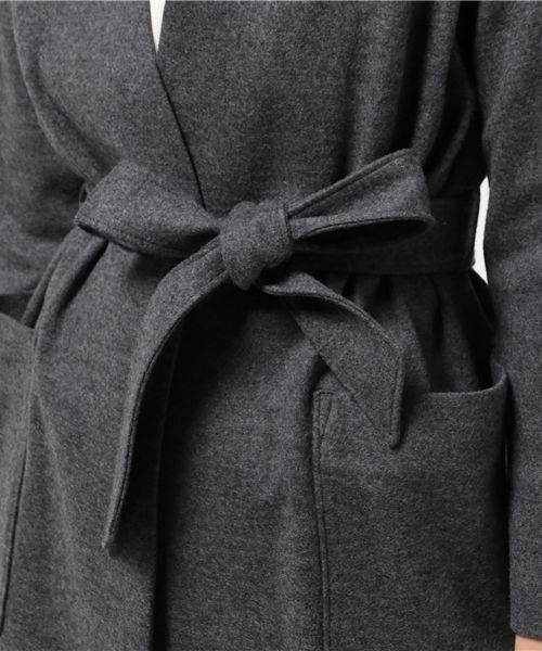 SHIPS for women（シップスフォーウィメン）の「ジャージーガウンロングコート（チェスターコート・レディース・キャメル/グレー・36/38）」の12枚目の写真