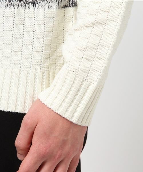 ikka（イッカ）の「グラデーションニットプルオーバー（ニット/セーター・メンズ・オリーブ/ライトグレー/ネイビー・LARGE/MEDIUM/X-LARGE）」の15枚目の写真