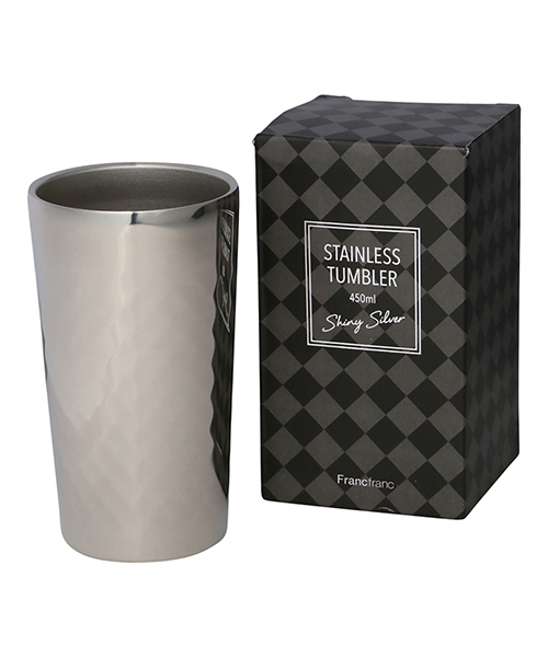 Francfranc フランフラン の ステンレス タンブラー ミラー 450ml グラス マグカップ タンブラー Wear