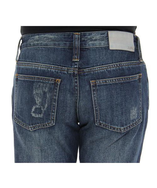 X-girl(エックスガール)の「BROKEN JEAN(デニムパンツ・レディース・ブルー/インディゴブルー・0/1/2)」の6枚目の写真