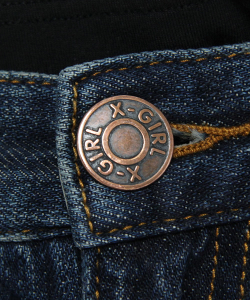 X-girl(エックスガール)の「BROKEN JEAN(デニムパンツ・レディース・ブルー/インディゴブルー・0/1/2)」の8枚目の写真
