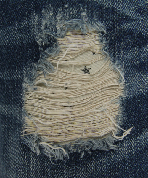 X-girl(エックスガール)の「BROKEN JEAN(デニムパンツ・レディース・ブルー/インディゴブルー・0/1/2)」の9枚目の写真