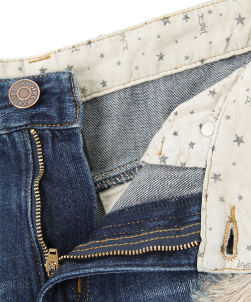 X-girl(エックスガール)の「BROKEN JEAN(デニムパンツ・レディース・ブルー/インディゴブルー・0/1/2)」の11枚目の写真