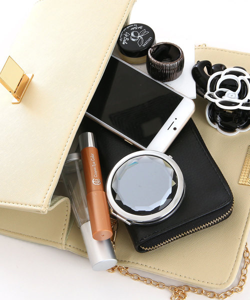 PourVous（プールヴー）の「スクエアロッククラッチバック 同窓会 結婚式 オケージョン 二次会（クラッチバッグ・レディース・ベージュ/ブラック/グレイッシュベージュ・FREE）」の10枚目の写真