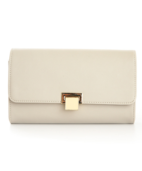 PourVous（プールヴー）の「スクエアロッククラッチバック 同窓会 結婚式 オケージョン 二次会（クラッチバッグ・レディース・ベージュ/ブラック/グレイッシュベージュ・FREE）」の12枚目の写真