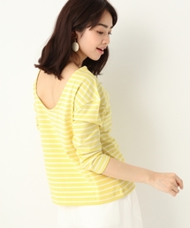 A part by | Cボーダーウシロフカアキ8S 751914 (Tシャツ/カットソー)