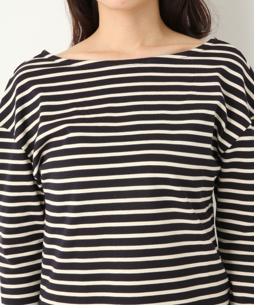 A part by（アパートバイ）の「Cボーダーウシロフカアキ8S 751914 （Tシャツ/カットソー・レディース・ネイビー/イエロー/レッド・FREE）」の14枚目の写真