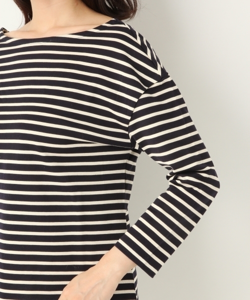 A part by（アパートバイ）の「Cボーダーウシロフカアキ8S 751914 （Tシャツ/カットソー・レディース・ネイビー/イエロー/レッド・FREE）」の15枚目の写真