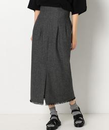 Another Edition | ヘリンボーンIラインスカートグレイ(スカート)