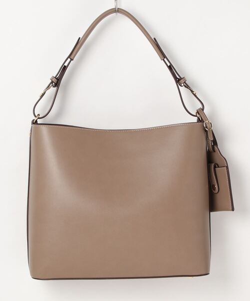 VitaFelice（ヴィータフェリーチェ）の「A4対応 通勤トートバッグ 11ポケット 自立 ワンハンドルショルダー 【パスケース付き】 ビジネスバッグ（トートバッグ・レディース・ブラック/グレー/キャメル/ワイン/オレンジ/ベージュ系その他/ライトグリーン/チョコ/ベージュ系その他2/ブルー系その他/バーガンディー/ライトグレー/ダークグリーン/モカ/ネイビー・FREE）」の6枚目の写真