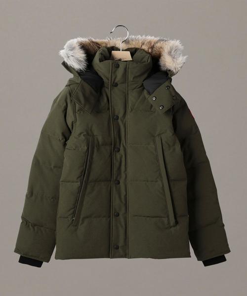 CANADA GOOSE（カナダグース）の「＜CANADA GOOSE（カナダグース）＞ WYNDHAM PARKA ウィンダムパーカー/ダウンジャケット（ダウンジャケット/コート・メンズ・ブラック/オリーブ・MEDIUM/X-SMALL/LARGE/SMALL）」の2枚目の写真