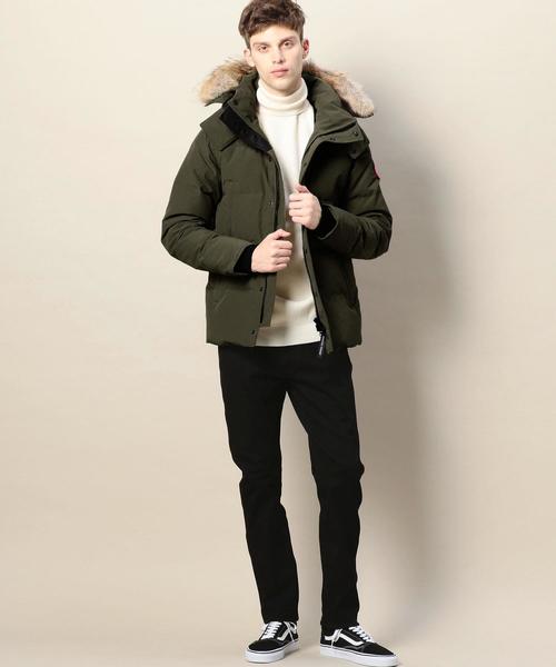 CANADA GOOSE（カナダグース）の「＜CANADA GOOSE（カナダグース）＞ WYNDHAM PARKA ウィンダムパーカー/ダウンジャケット（ダウンジャケット/コート・メンズ・ブラック/オリーブ・MEDIUM/X-SMALL/LARGE/SMALL）」の8枚目の写真