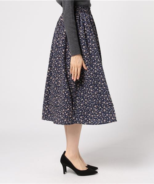 natural couture(ナチュラルクチュール)の「PPいろいろ柄ギャザースカート(スカート・レディース・ボルドー/グリーン/ブルー系その他/ブラック/ネイビー・FREE)」の19枚目の写真