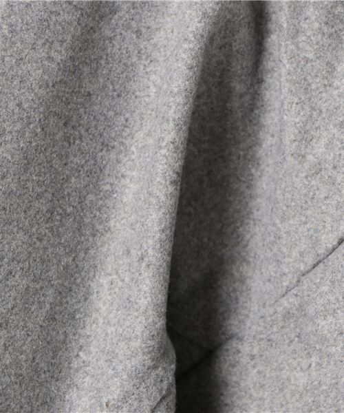 MERLOT（メルロー）の「メルトンバルーンスリーブロングコート001-1527（その他アウター・レディース・ブラック/グレー/ブラウン/グリーン・FREE）」の16枚目の写真