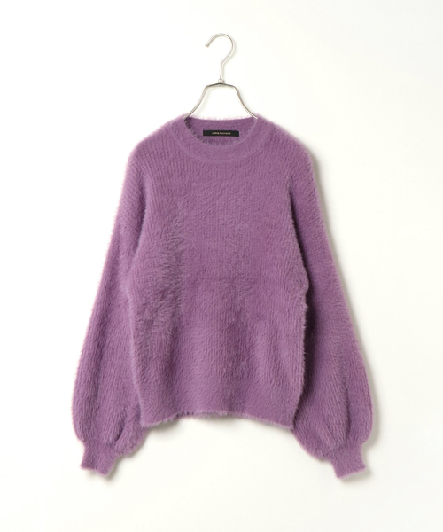 VENCEEXCHANGE(ヴァンスエクスチェンジ)の「リブシャギーニットプルオーバー (ニット/セーター・レディース・レッド/イエロー系その他/ライトパープル・MEDIUM)」の2枚目の写真