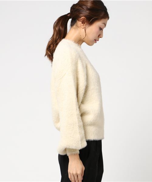 VENCEEXCHANGE(ヴァンスエクスチェンジ)の「リブシャギーニットプルオーバー (ニット/セーター・レディース・レッド/イエロー系その他/ライトパープル・MEDIUM)」の5枚目の写真