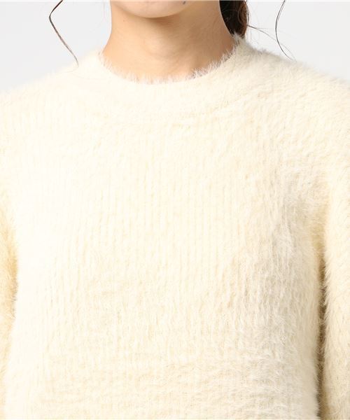 VENCEEXCHANGE(ヴァンスエクスチェンジ)の「リブシャギーニットプルオーバー (ニット/セーター・レディース・レッド/イエロー系その他/ライトパープル・MEDIUM)」の6枚目の写真