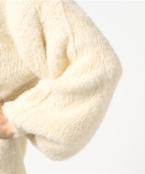 VENCEEXCHANGE(ヴァンスエクスチェンジ)の「リブシャギーニットプルオーバー (ニット/セーター・レディース・レッド/イエロー系その他/ライトパープル・MEDIUM)」の7枚目の写真