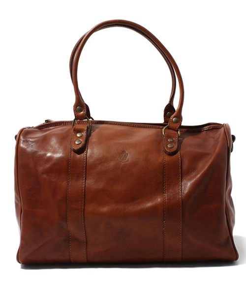 イメディチ ボストン ショルダー付き 本革 イタリア イタリア製 I  