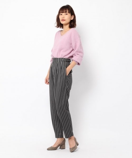 laboratory work（ラボラトリーワーク）の「ヘアリーラメVネックニット（ニット/セーター・レディース・パープル/ネイビー/グレー系その他・MEDIUM）」の11枚目の写真