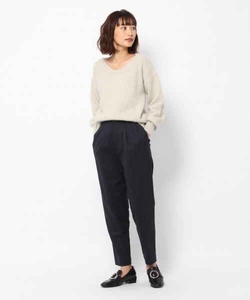 laboratory work（ラボラトリーワーク）の「ヘアリーラメVネックニット（ニット/セーター・レディース・パープル/ネイビー/グレー系その他・MEDIUM）」の13枚目の写真