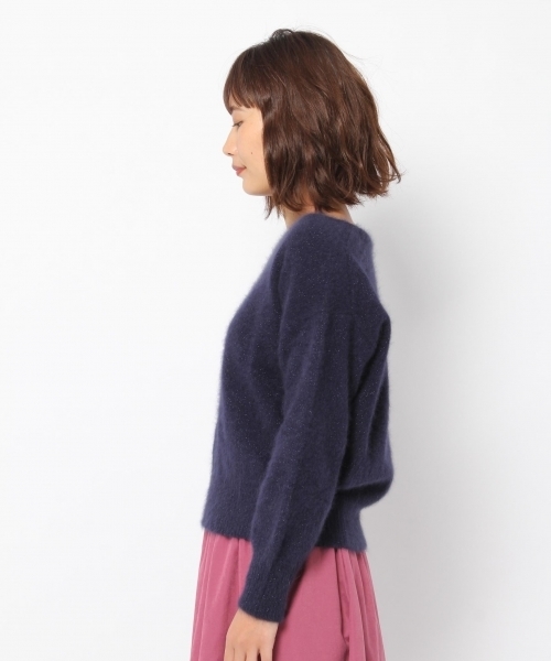 laboratory work（ラボラトリーワーク）の「ヘアリーラメVネックニット（ニット/セーター・レディース・パープル/ネイビー/グレー系その他・MEDIUM）」の16枚目の写真