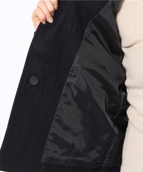 WHO'S WHO gallery（フーズフーギャラリー）の「ショートダッフル（ダッフルコート・レディース・ネイビー/キャメル/ブラック・FREE）」の9枚目の写真