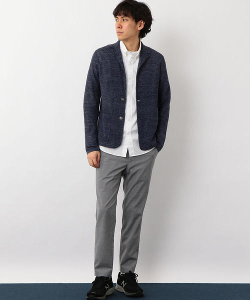 green label relaxing(グリーンレーベルリラクシング)の「NM ◎リネンノッチ カーディガン / ジャケット ◆(カーディガン/ボレロ・メンズ・ターコイズブルー/ネイビー/グレー/ロイヤルブルー/コバルトブルー/ダークグレー・M/S/XL/L)」の10枚目の写真