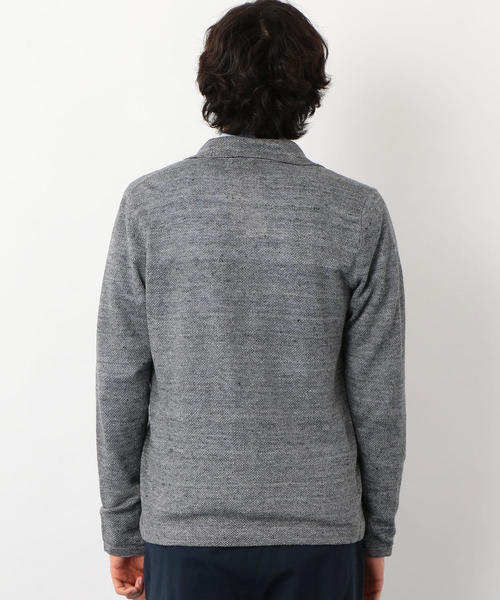 green label relaxing(グリーンレーベルリラクシング)の「NM ◎リネンノッチ カーディガン / ジャケット ◆(カーディガン/ボレロ・メンズ・ターコイズブルー/ネイビー/グレー/ロイヤルブルー/コバルトブルー/ダークグレー・M/S/XL/L)」の17枚目の写真