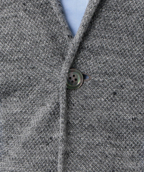 green label relaxing(グリーンレーベルリラクシング)の「NM ◎リネンノッチ カーディガン / ジャケット ◆(カーディガン/ボレロ・メンズ・ターコイズブルー/ネイビー/グレー/ロイヤルブルー/コバルトブルー/ダークグレー・M/S/XL/L)」の19枚目の写真