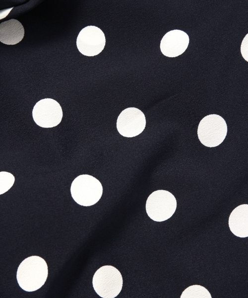 GLOBAL WORK（グローバルワーク）の「ドットプリントVネックワンピース/784555（ワンピース・レディース・ネイビー/ブラック/ダークブルー・FREE）」の14枚目の写真