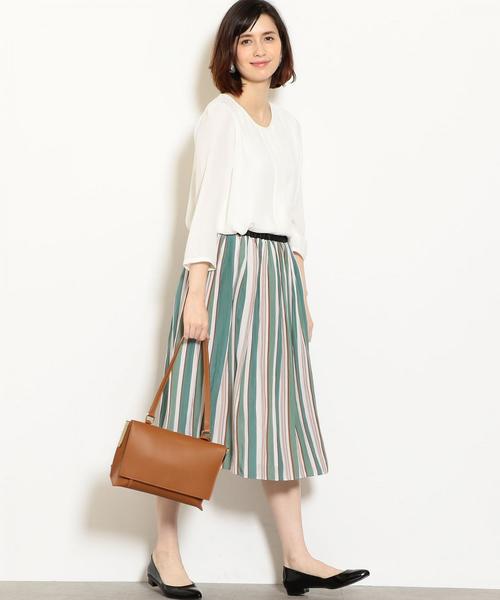 green label relaxing（グリーンレーベルリラクシング）の「○[ア・ラ・マルヴァ]A.la Malva D クラッチバッグ ◆（ショルダーバッグ・レディース・ブラック/モカ・FREE）」の11枚目の写真