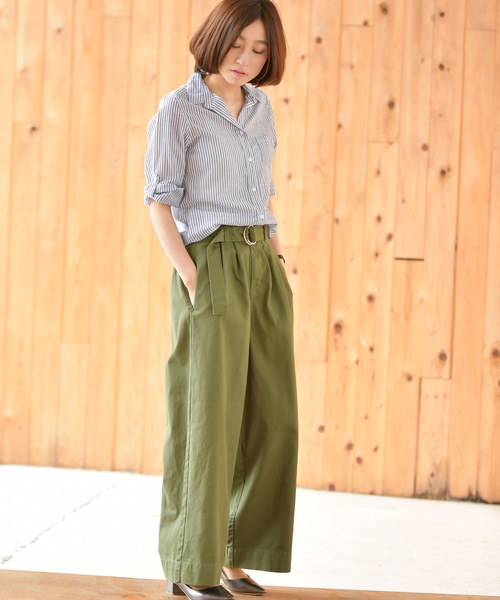 rps(アールピーエス)の「やわらかコットン前開きシャツ(シャツ/ブラウス・レディース・ブラック/ネイビー/ライトブルー/カーキ/ブルー/オフホワイト/ブラック系その他2/サックスブルー/ラベンダー/ホワイト系その他2/オレンジ/イエロー・M)」の15枚目の写真