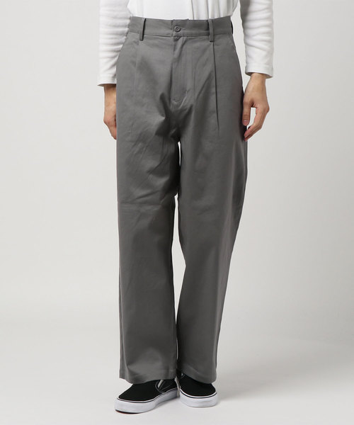 kutir（クティール）の「LOOSE WIDE PANTS / ルーズワイドストレートパンツ ストレッチチノ（チノパンツ・メンズ・ブラック/ベージュ/グレー・MEDIUM/LARGE）」の17枚目の写真