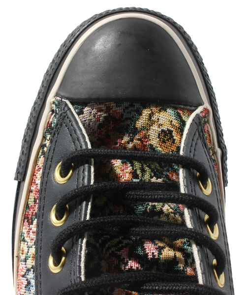 CONVERSE（コンバース）の「2013 コンバース オールスター ゴブラン CONVERSE AS GOB HI（スニーカー・レディース・ホワイト/ブラック・23cm/23.5cm/24cm/24.5cm）」の6枚目の写真