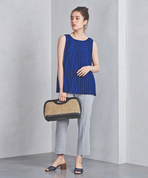 新品未使用タグ付ユナイテッドアローズ　ランダムプリーツ ノースリーブ ブラウス UNITED ARROWS LTD. OUTLET｜ランダムプリーツ ノースリーブ