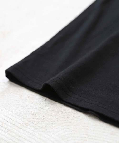 CUBE SUGAR(キューブシュガー)の「天竺刺繍ワイドチュニック(Tシャツ/カットソー・レディース・ホワイト/ブラック/ネイビー・M)」の14枚目の写真