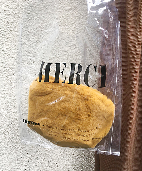 apres jour（アプレジュール）の「ファーポーチ付きMERCIクリアバッグ【ZOZOTOWN限定アイテム】（トートバッグ・レディース・ピンク/イエロー・フリー）」の11枚目の写真