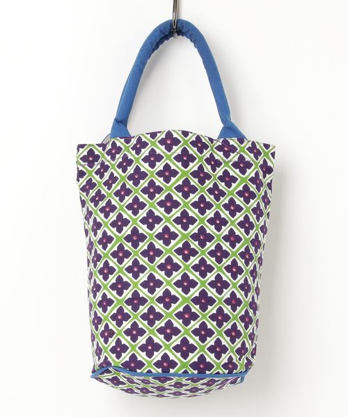 カヤ（カヤ）の「【カヤ】花合わせ樽トート バケツバッグ（トートバッグ・レディース・ライトブルー/パープル/梅/ホワイト×レッド・FREE）」の9枚目の写真