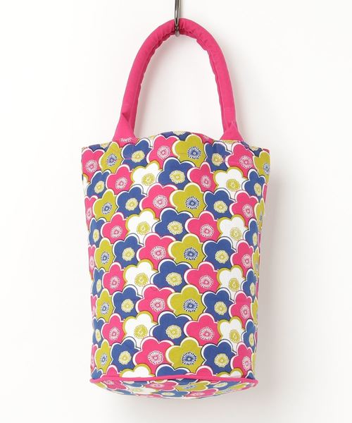 カヤ（カヤ）の「【カヤ】花合わせ樽トート バケツバッグ（トートバッグ・レディース・ライトブルー/パープル/梅/ホワイト×レッド・FREE）」の4枚目の写真