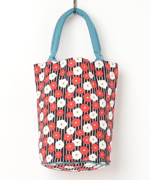 カヤ（カヤ）の「【カヤ】花合わせ樽トート バケツバッグ（トートバッグ・レディース・ライトブルー/パープル/梅/ホワイト×レッド・FREE）」の6枚目の写真