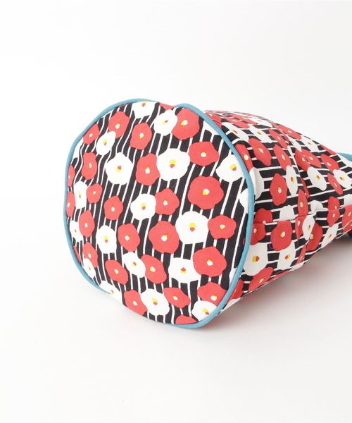 カヤ（カヤ）の「【カヤ】花合わせ樽トート バケツバッグ（トートバッグ・レディース・ライトブルー/パープル/梅/ホワイト×レッド・FREE）」の7枚目の写真