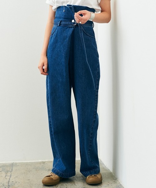 CLANE（クラネ）の「ウエストベルトデニムパンツ（デニムパンツ