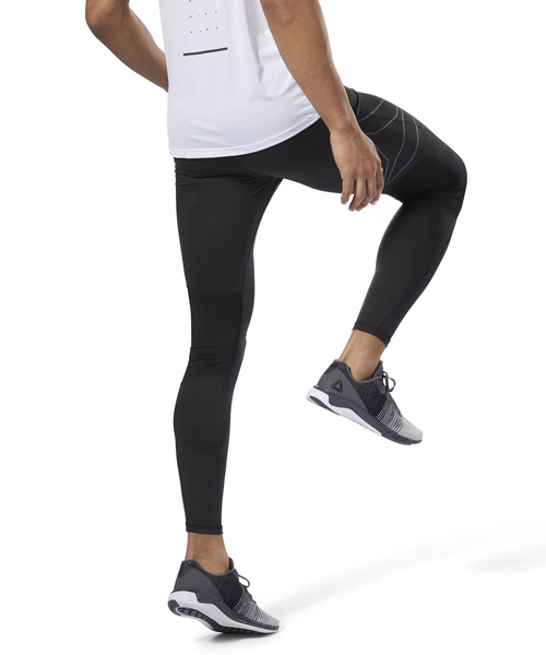 Reebok（リーボック）の「OSR ランニング ロングタイツ（レギンス/スパッツ・メンズ・ブラック・SMALL/MEDIUM/LARGE/X-LARGE/XX-LARGE/XXX-LARGE）」の8枚目の写真